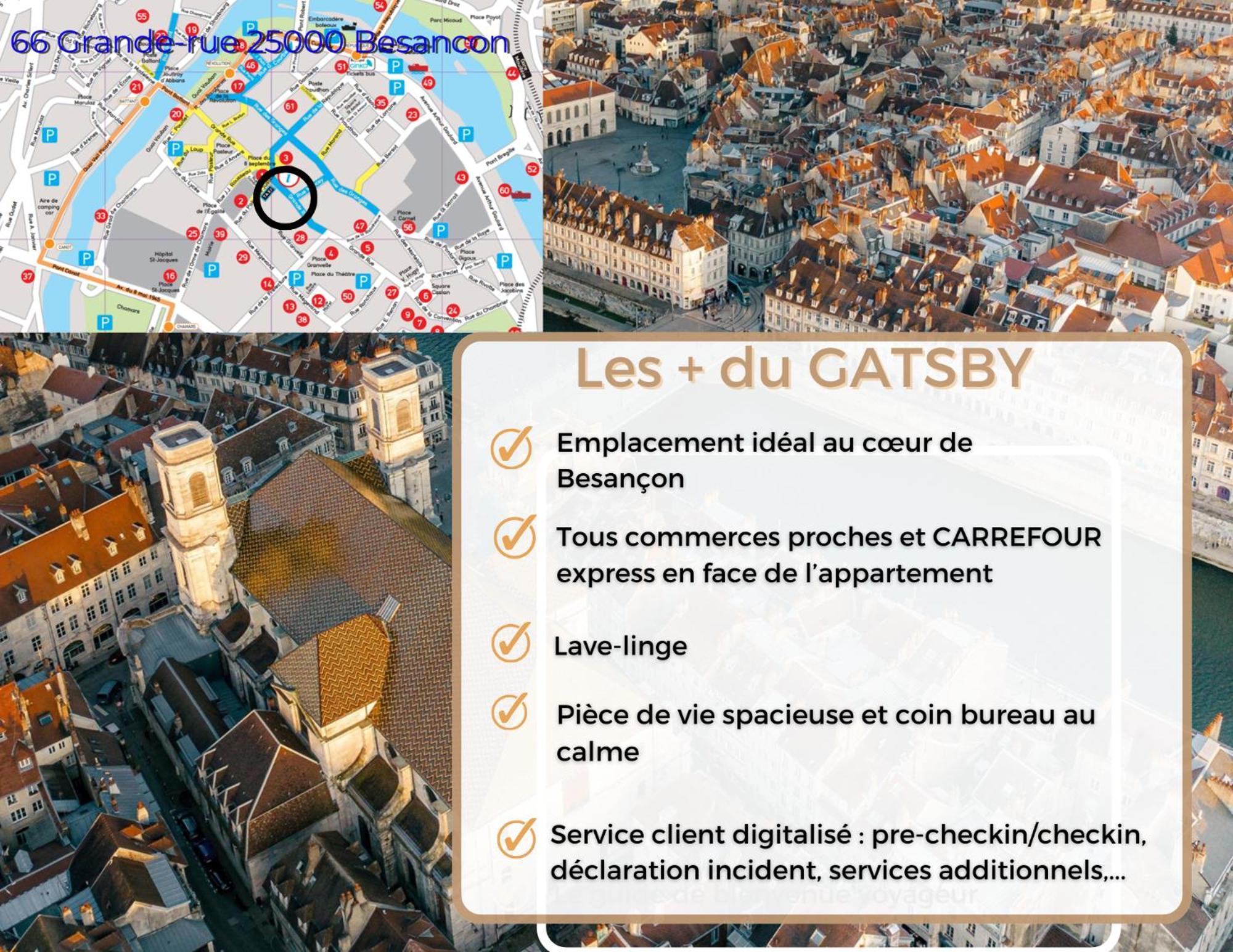 Hypercentre Calme - Le Gatsby - Coconhome Besançon Dış mekan fotoğraf
